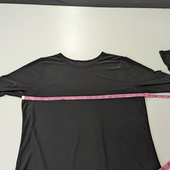 Onzie Flow One Size Fits All *(XS, S, M) Black Sheer High/Low Workout Top - Picture 4 of 10